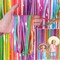 Shimmer Wall Curtain Backdrop (2 Pack, 6.6 x 3.3 ft), Rainbow Streamers Curtain for Birthday Party Decorations, Photo Booths & Theme Parties, Tinsel Foil Fringe Party Supplies by PixiPy
